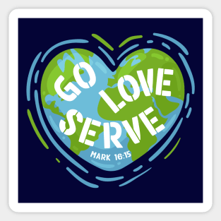 Go Love Serve World Mission Trip Team Sticker